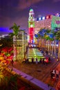 The bell tower night scenes Royalty Free Stock Photo