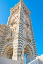 The Bell tower of the Notre Dame of Marseille Royalty Free Stock Photo