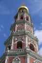 Bell Tower of the Novodevichy Monastery, Moscow, Russia Royalty Free Stock Photo