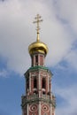 Bell Tower of the Novodevichy Monastery, Moscow, Russia Royalty Free Stock Photo