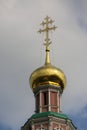 Bell Tower of the Novodevichy Monastery, Moscow, Russia Royalty Free Stock Photo