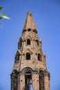 The bell tower of an old church Royalty Free Stock Photo