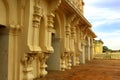 Bell tower ornamental wall at the thanjavur maratha palace Royalty Free Stock Photo