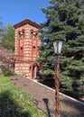 bell tower of the Orthodox Koporin Monastery from the Middle Ages, Velika Plana, Serbia Royalty Free Stock Photo