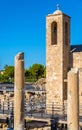 Bell tower of Panagia Chrysopolitissa Basilica in Paphos