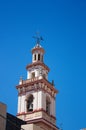 Bell tower of the parish church of the Immaculate Conception, Albalat dels Tarongers, Valencia, Spain