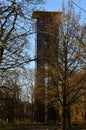 Bell Tower in the Park Big Tiergarten in Winter, Berlin