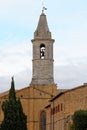 Bell tower Pienza Cathedral Tuscany Italy Royalty Free Stock Photo