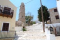 Bell tower at Rhodes island, Halkidiki, Greece Royalty Free Stock Photo