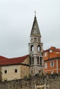 Bell tower of Saint Elijah's church, Zadar Royalty Free Stock Photo