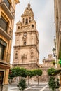 Bell tower of Saint Mary Cathedral in Murcia, Spain Royalty Free Stock Photo