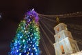 The Bell Tower of Saint Sofias Cathedral and New Year Tree