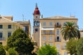 Bell tower of the Saint Spyridon Church in Corfu town, Greece