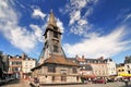 Bell tower of the Sainte Catherine church of Honfleur in Normandy, France