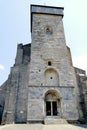 Bell tower of the Sainte-Marie Cathedral of Saint-Bertrand-de-Comminges Royalty Free Stock Photo