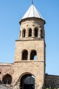 Bell tower of Samtavro Monastery, Georgian Orthodox monastery complex and UNESCO World Heritage site in Mtskheta, Georgia Royalty Free Stock Photo