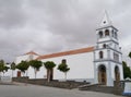Bell tower of Santo Domingo de Guzman church Royalty Free Stock Photo
