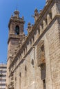 Bell tower of the Santos Juanes church in Valencia Royalty Free Stock Photo