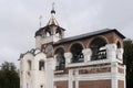 The bell tower in savior monastery of st.euthymias ,suzdal,russia