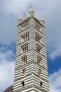 Bell tower of Siena Cathedral, Tuscany, Italy Royalty Free Stock Photo