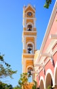 Bell tower of Spanish church, Mexico