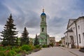 Bell tower square in the Optina Pustyn Monastery Royalty Free Stock Photo