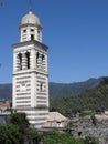 Bell tower of St Andrew church in Levanto, Province of La Spezia, Liguria, Italy Royalty Free Stock Photo