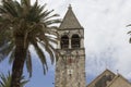 Bell tower of St.Dominik ancient convent in Trogir, Croatia Royalty Free Stock Photo