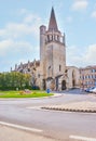 The bell tower of St Martha Church, Tarascon, France Royalty Free Stock Photo