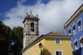 Bell tower of the St. Martin church in Sintra, Portugal Royalty Free Stock Photo