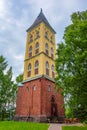 Bell tower of St. Mary's Church of Lappee in Lappeenranta, Finla Royalty Free Stock Photo