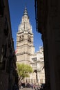 Bell tower of the Toledo cathedral, in Spain