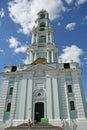 Bell Tower in Trinity Lavra of St. Sergius. SERGIYEV POSAD, RUSSIA Royalty Free Stock Photo