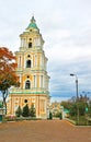 Bell tower of Trinity Monastery, Chernigov, Ukraine Royalty Free Stock Photo
