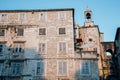 The bell tower under the clock in Split, Croatia Royalty Free Stock Photo