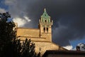 Bell tower of Valldemossa monastery in Valldemossa, Balearic Islands, Spain Royalty Free Stock Photo