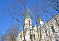 Bell tower in Voskresensky Novodevichy Convent. Royalty Free Stock Photo