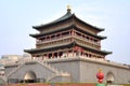 Bell Tower of Xi'an Royalty Free Stock Photo