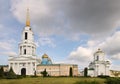 The bell tower of Zadonskiy Christmas Bogoroditsky monastery, Russia