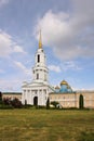 The bell tower of Zadonskiy Christmas Bogoroditsky monastery, Russia Royalty Free Stock Photo