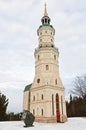 Bell tower in Zlatoust city, Chelyabinsk region, Russia