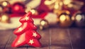 Bell tree and christmas gifts Royalty Free Stock Photo