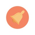 Bell vector flat colour icon Royalty Free Stock Photo
