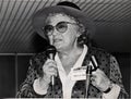 Bella Abzug in Jerusalem in 1988 Royalty Free Stock Photo