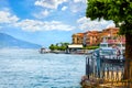 Bellagio borgo on Lake Como, Italy. Romantic scenery of coast Royalty Free Stock Photo