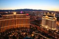 Bellagio And Caesar's Palace Casinos Royalty Free Stock Photo