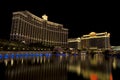 Bellagio and Caesars Palace casino and hotel in Las Vegas, Nevada Royalty Free Stock Photo