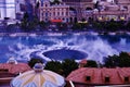 Las Vegas,Bellagio fountain show under Blue Sky
