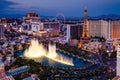 Bellagio Fountains in Las Vegas Royalty Free Stock Photo