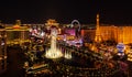 Bellagio Fountains in Las Vegas Royalty Free Stock Photo